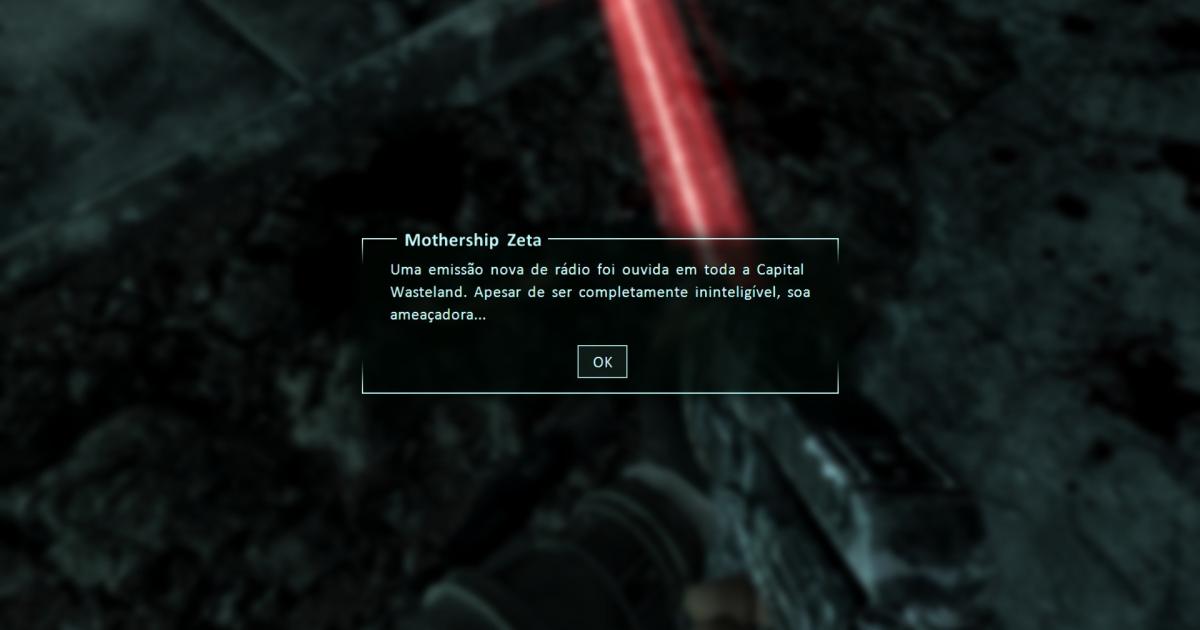 Tradução do Fallout 3: Mothership Zeta (DLC) para Português do